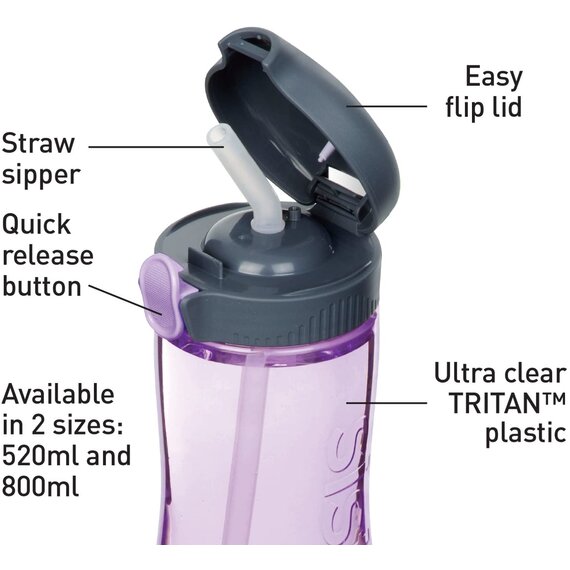 Sistema Quick Flip Trinkflasche, 800ml