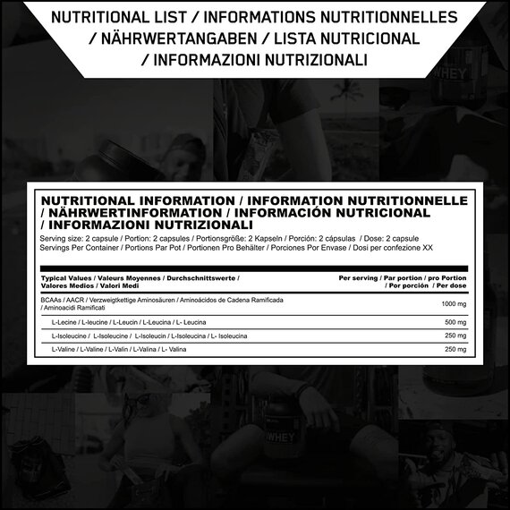 Optimum Nutrition ON BCAA 1000, BCAA Kapseln Reich an Essentiellen Aminosuren Komplex, L-Leucin, L-Isoleucin und L-Valin, 200 Portionen, 400 Kapseln