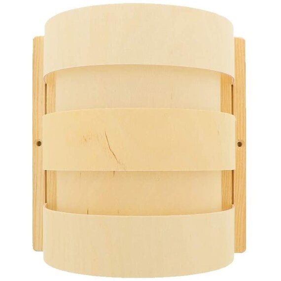 Hofmeister® Sauna Lampenschirm aus Sperrholz, 20 cm, 100% Made in Germany, Naturprodukt, Licht für Sauna & Infrarotkabine, bei indirektem Licht entspannen
