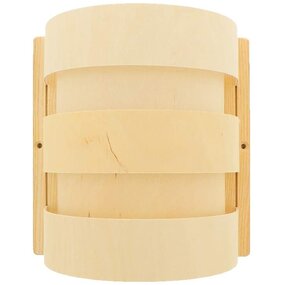 Hofmeister® Sauna Lampenschirm aus Sperrholz, 20 cm, 100% Made in Germany, Naturprodukt, Licht für Sauna & Infrarotkabine