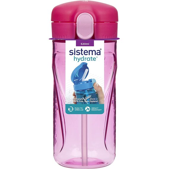 Sistema Quick Flip Trinkflasche, Farblich Sortiert, 520 ml