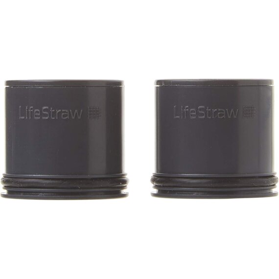 LifeStraw Ersatz Aktivkohle-Kapseln Steel Filter, Silber, (SET, 2 Stck)
