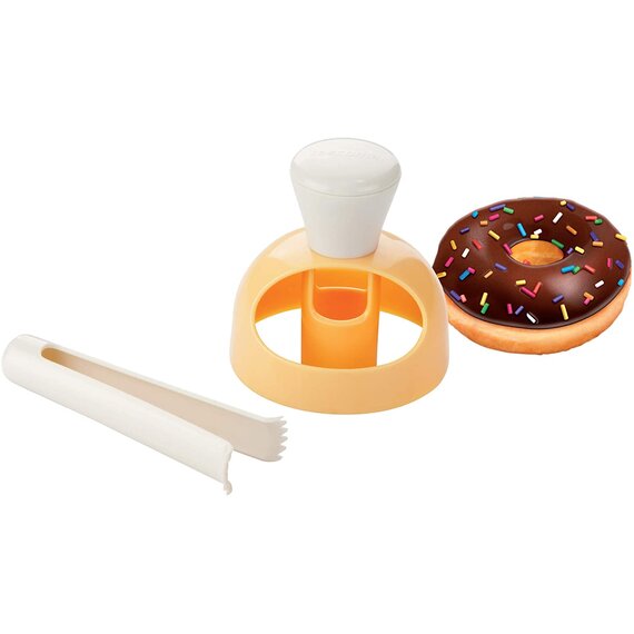 Tescoma Donut-Ausstecher, Plastik, weiß/gelb, 17 x 14 x 8 cm